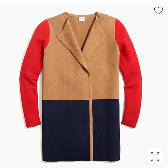 J. Crew Colorblock Vanessa Sweater-Jacket - Picture 4 of 8